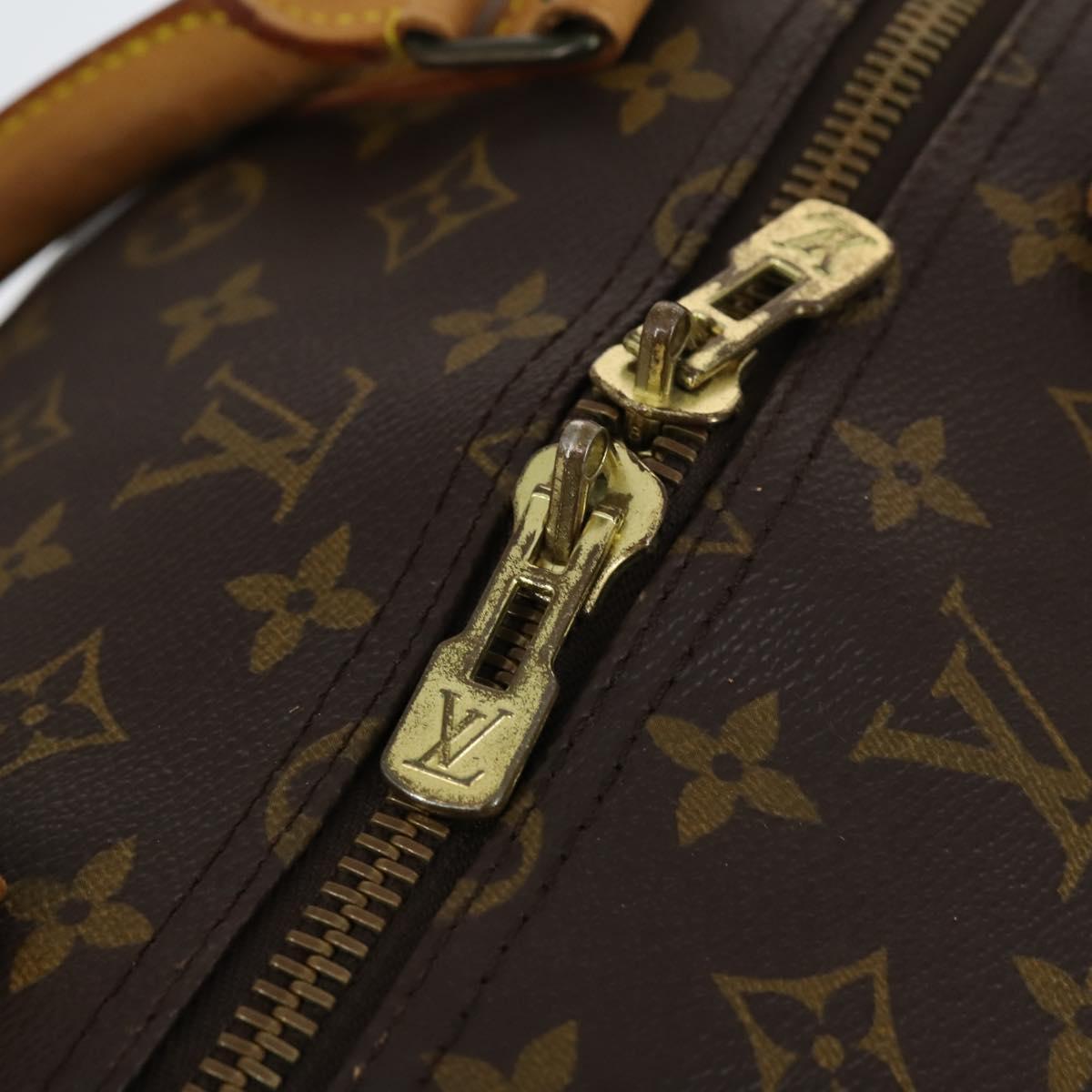 LOUIS VUITTON Monogram Keepall Bandouliere 60 Boston Bag M41412 LV Auth 142476