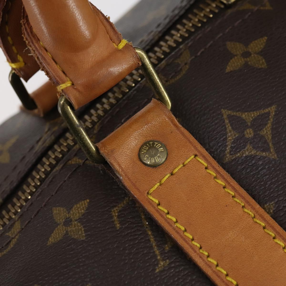 LOUIS VUITTON Monogram Keepall 55 Boston Bag M41424 LV Auth 142478
