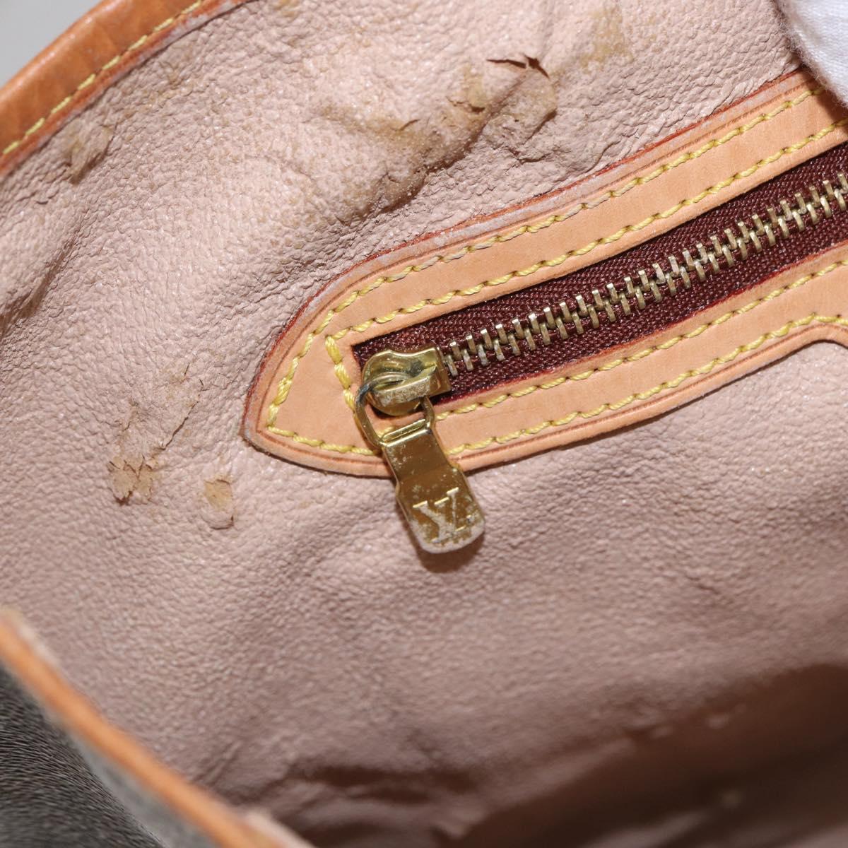 LOUIS VUITTON Monogram Bucket GM Shoulder Bag M42236 LV Auth 142482