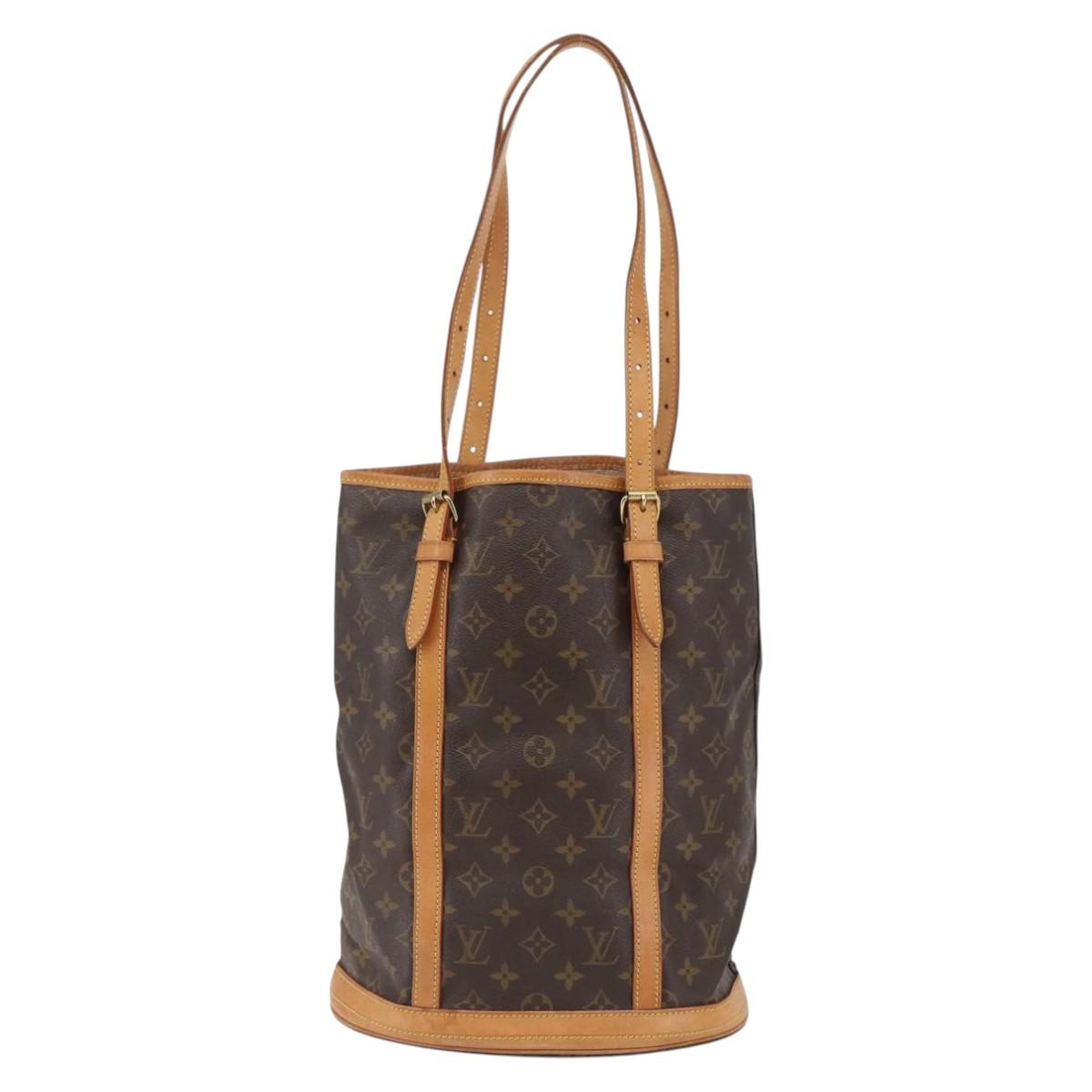 LOUIS VUITTON Monogram Bucket GM Shoulder Bag M42236 LV Auth 142482