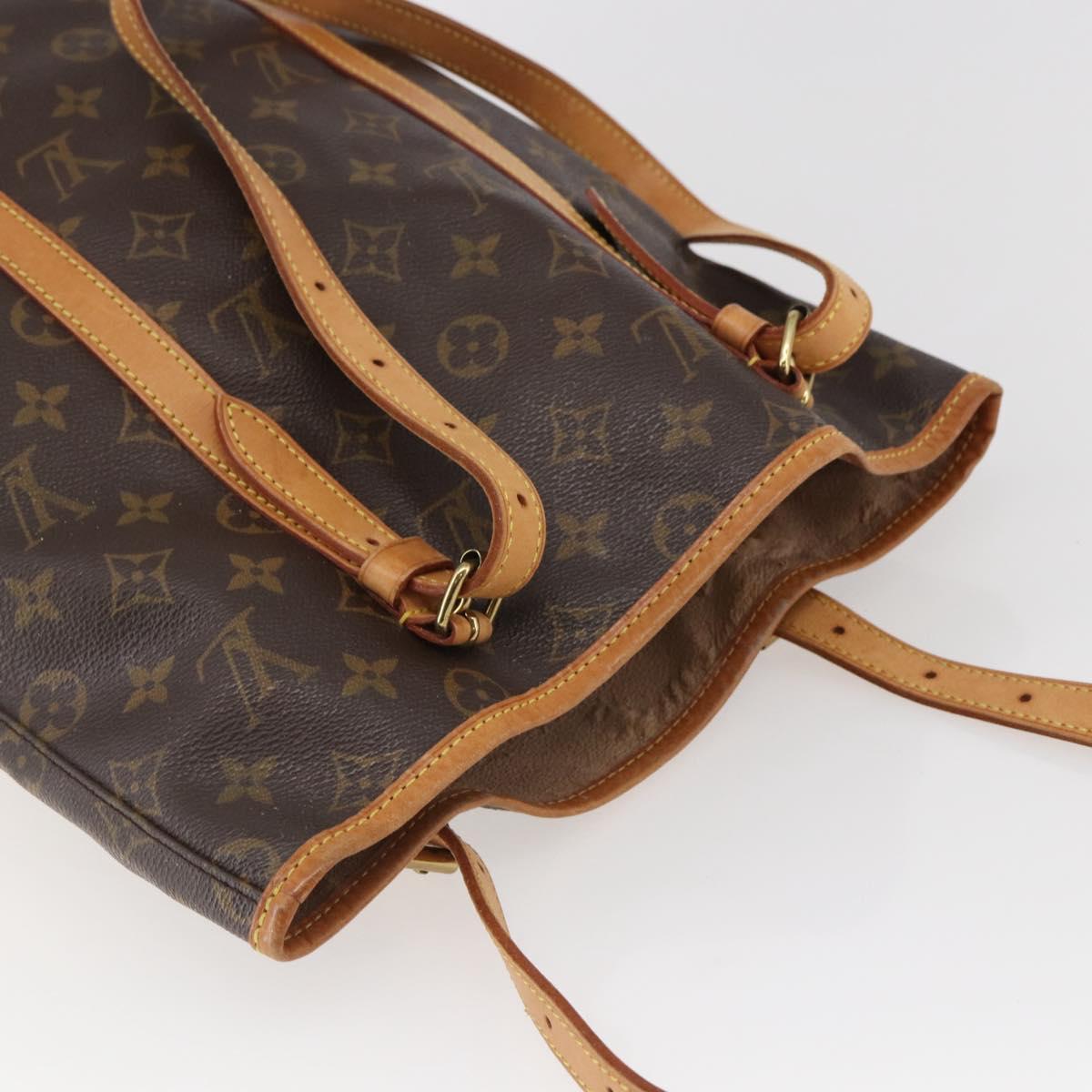 LOUIS VUITTON Monogram Bucket GM Shoulder Bag M42236 LV Auth 142482
