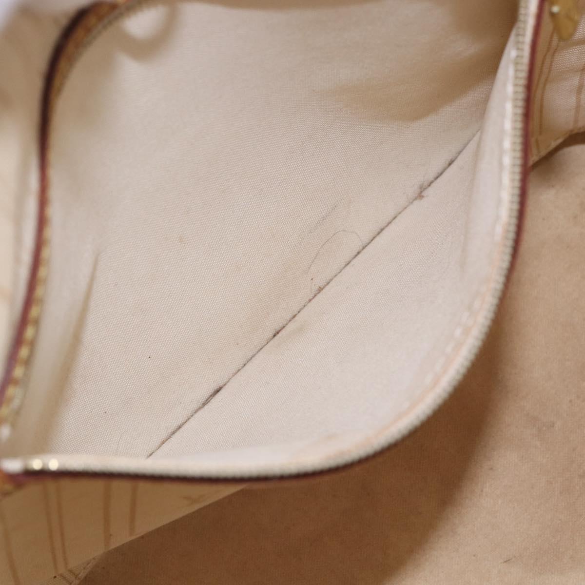 LOUIS VUITTON Damier Azur Neverfull MM Tote Bag N41605 LV Auth 142487