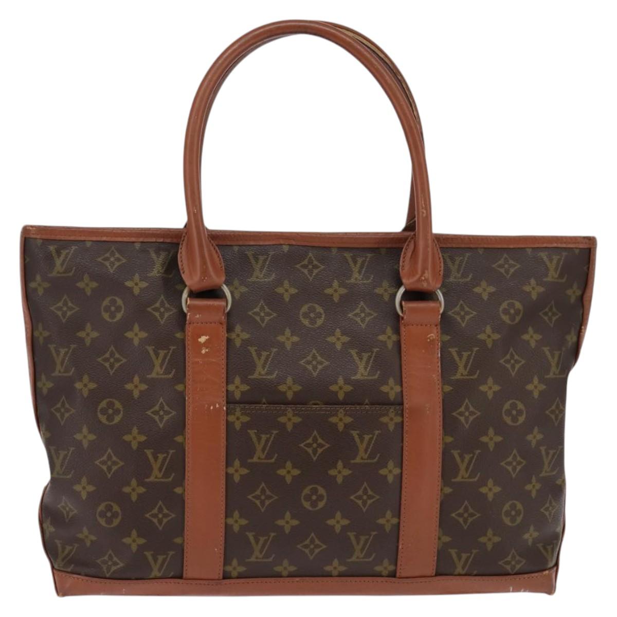 LOUIS VUITTON Monogram Sac Weekend PM Hand Bag M42425 LV Auth 142504