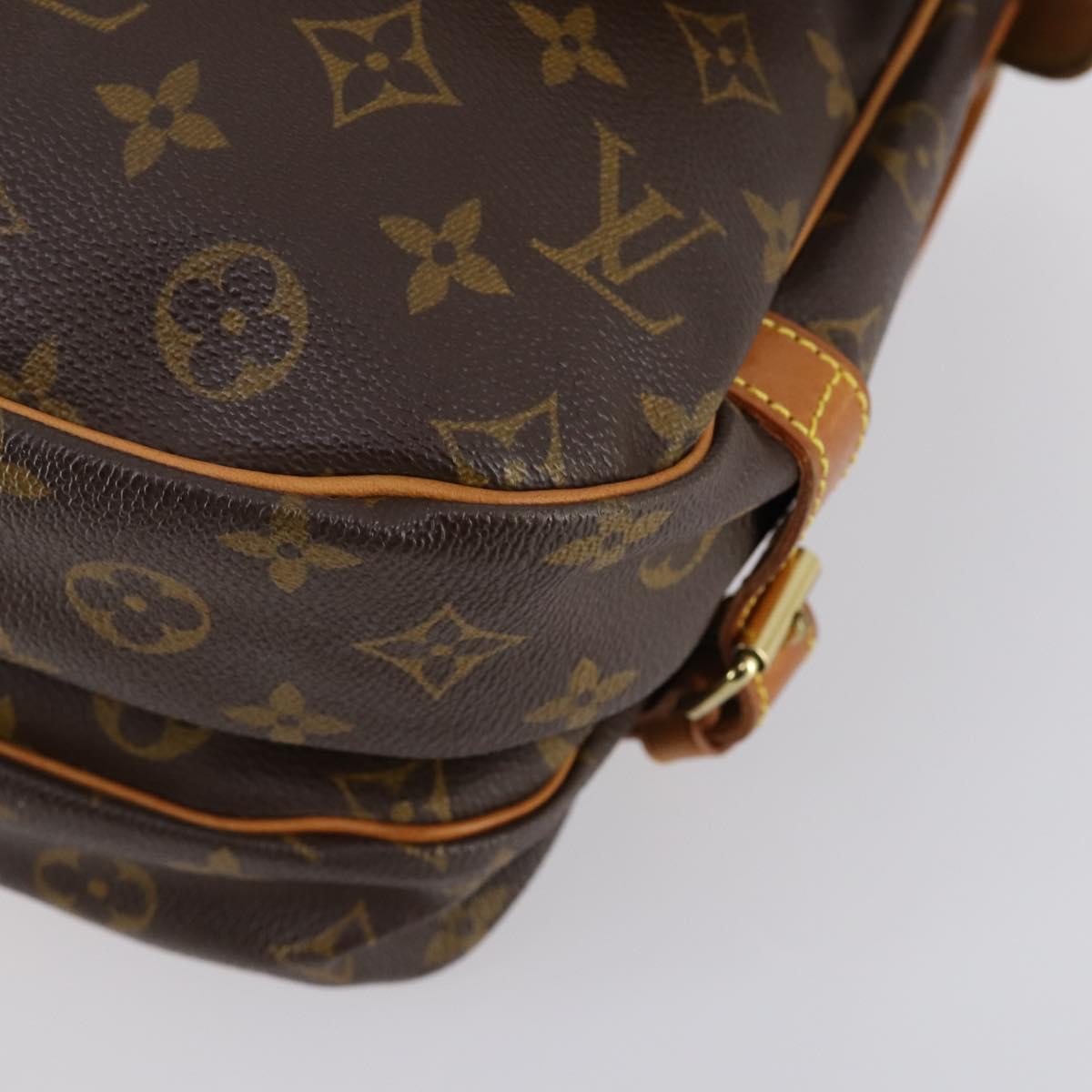 LOUIS VUITTON Monogram Saumur 30 Shoulder Bag M42256 LV Auth 142506