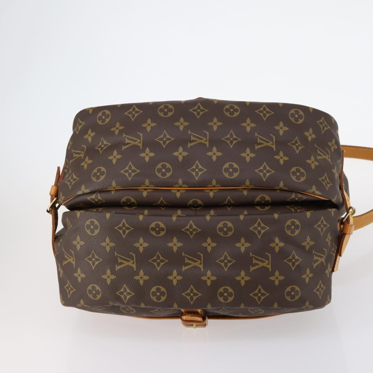 LOUIS VUITTON Monogram Saumur 35 Shoulder Bag M42254 LV Auth 142507