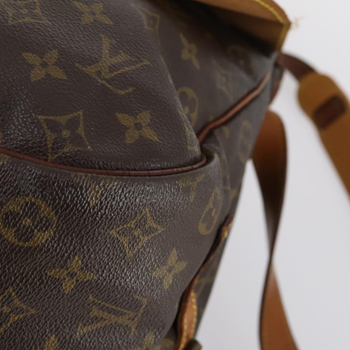 LOUIS VUITTON Monogram Saumur 35 Shoulder Bag M42254 LV Auth 142508