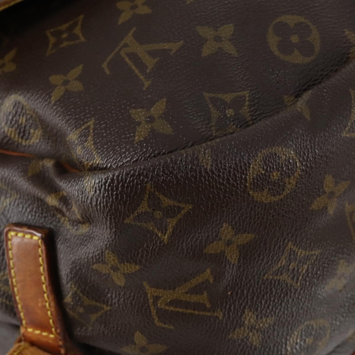 LOUIS VUITTON Monogram Saumur 35 Shoulder Bag M42254 LV Auth 142508