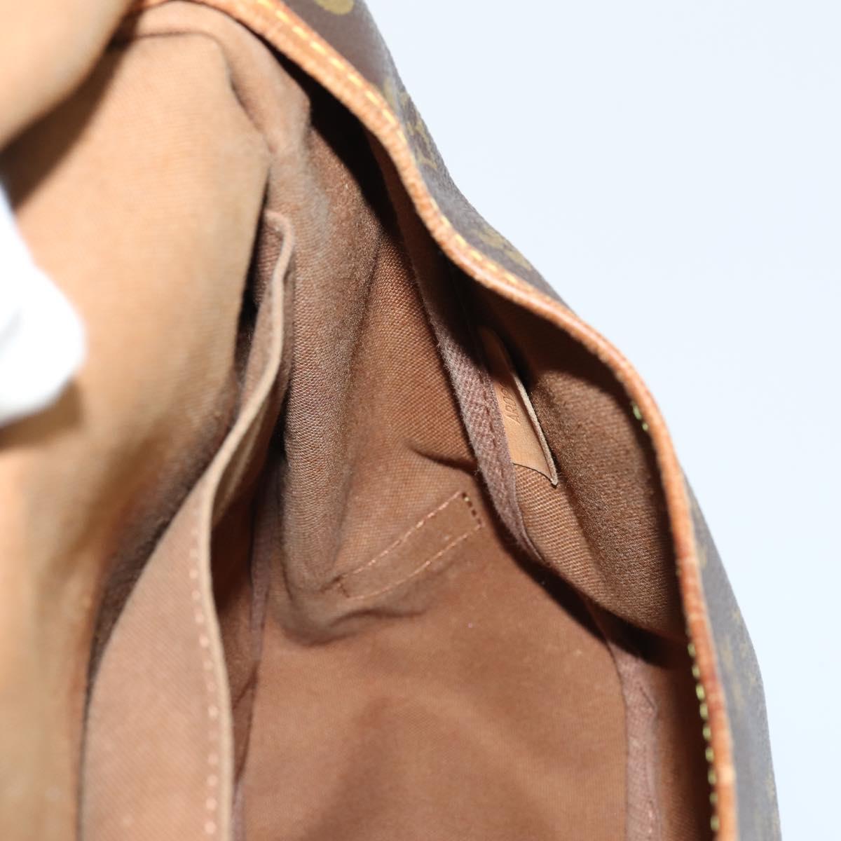 LOUIS VUITTON Monogram Saumur 35 Shoulder Bag M42254 LV Auth 142508