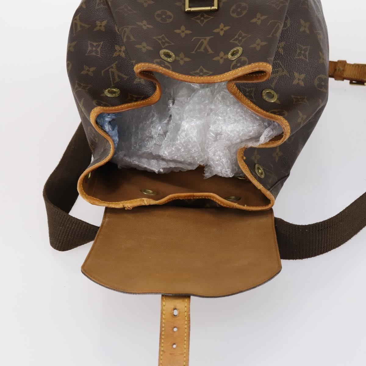 LOUIS VUITTON Monogram Montsouris GM Backpack M51135 LV Auth 142510