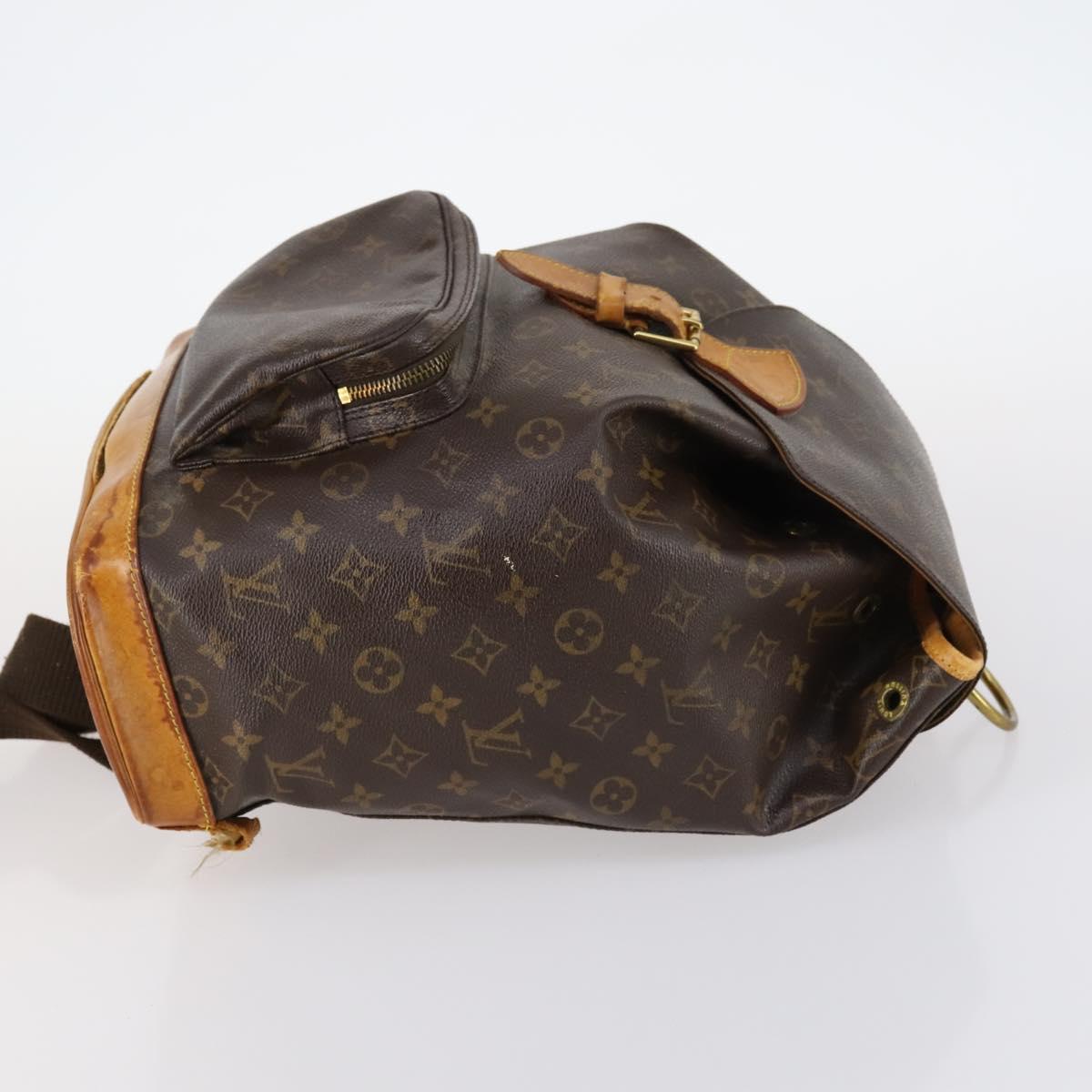 LOUIS VUITTON Monogram Montsouris GM Backpack M51135 LV Auth 142510