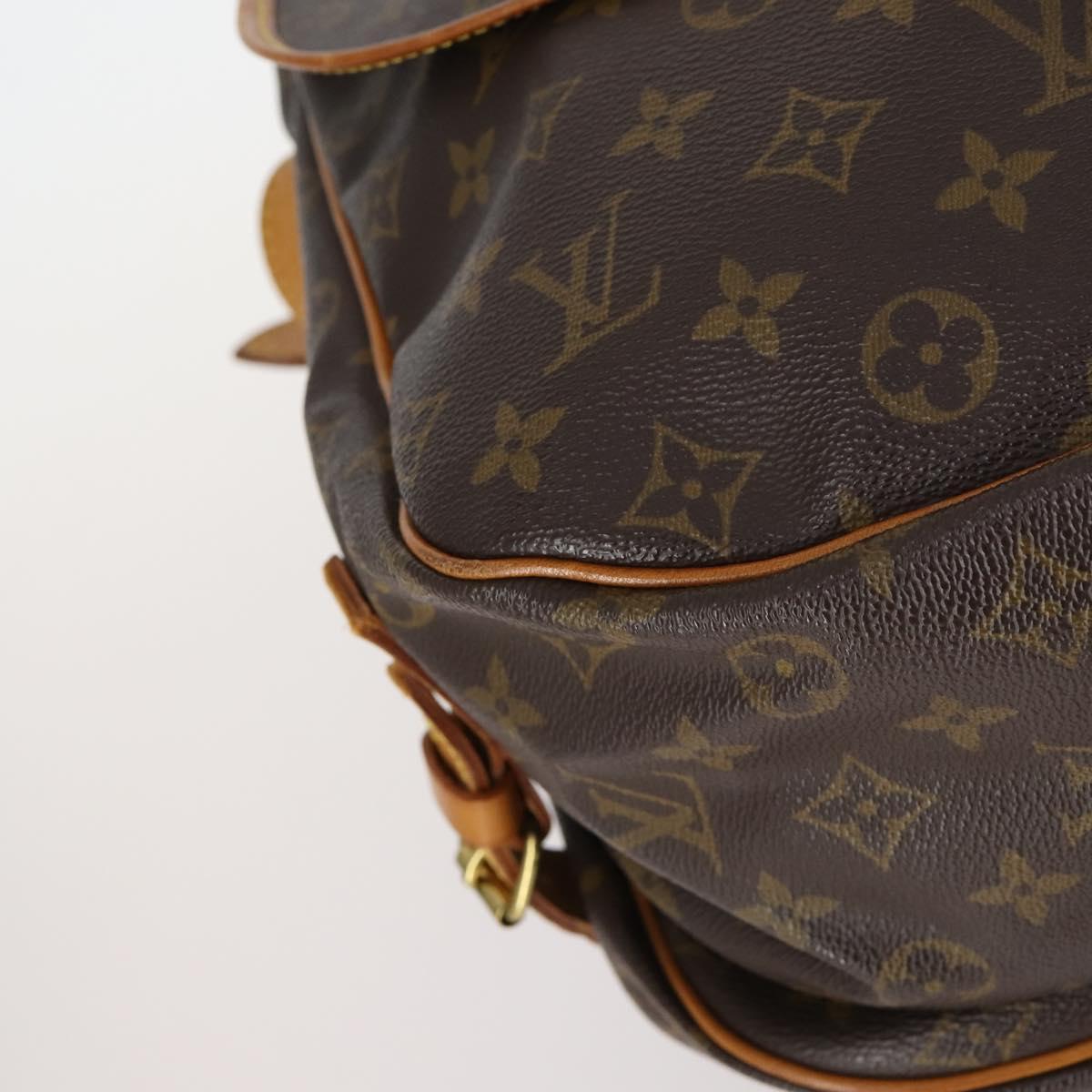 LOUIS VUITTON Monogram Saumur 35 Shoulder Bag M42254 LV Auth 142511