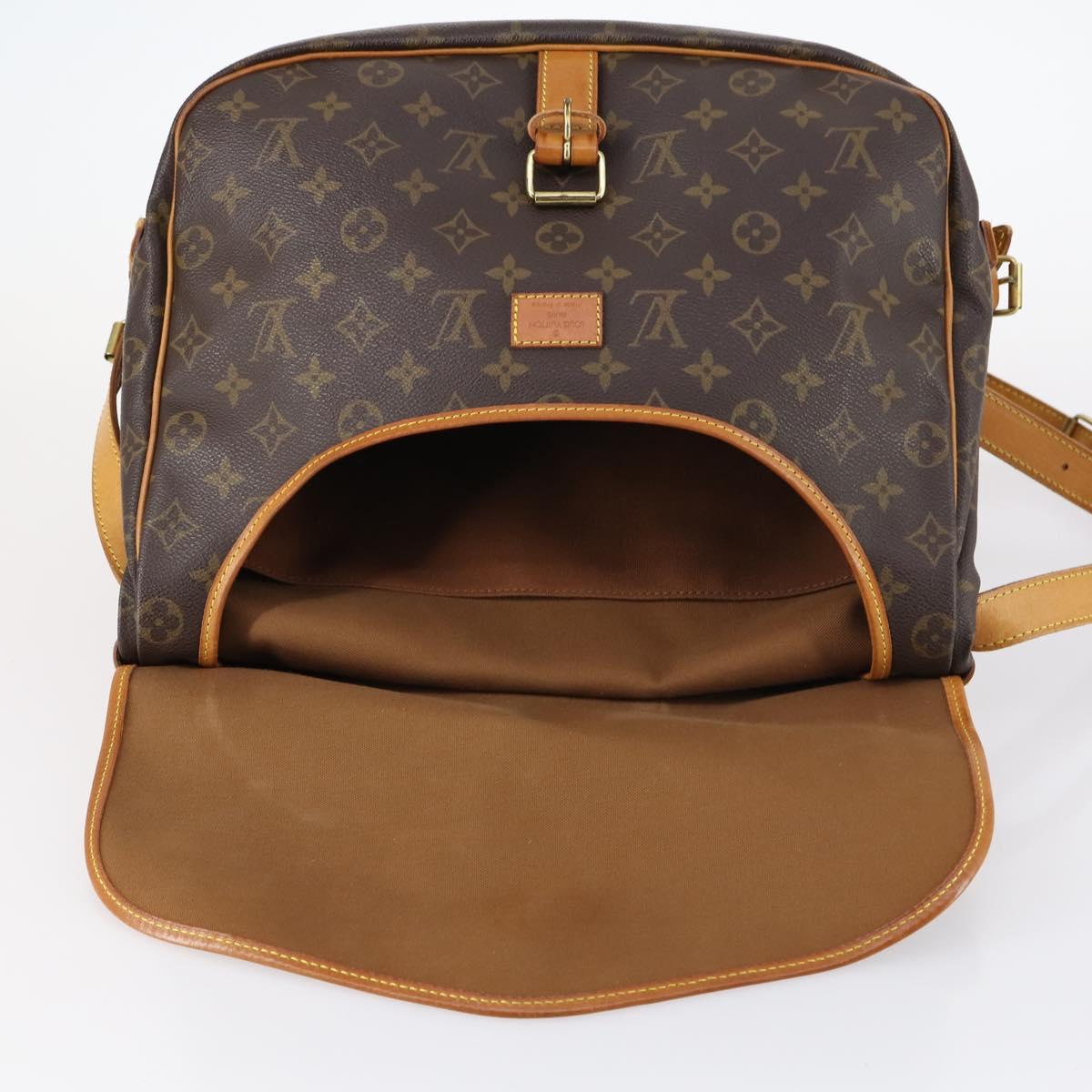 LOUIS VUITTON Monogram Saumur 35 Shoulder Bag M42254 LV Auth 142511