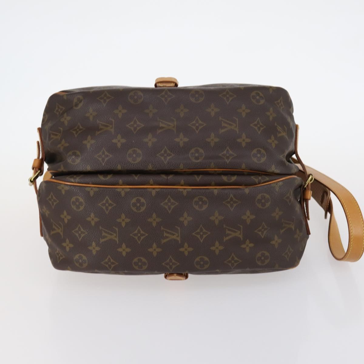 LOUIS VUITTON Monogram Saumur 35 Shoulder Bag M42254 LV Auth 142511