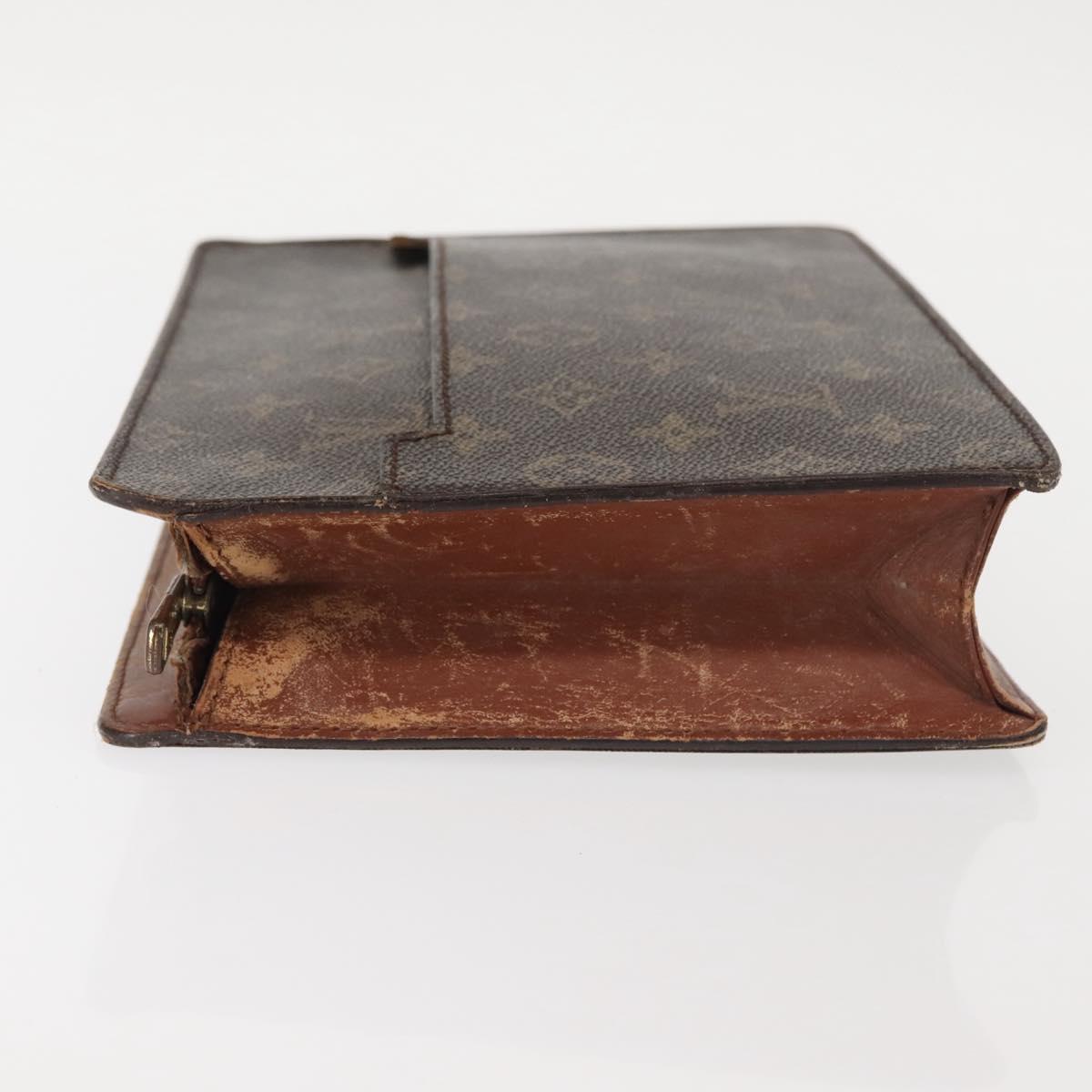 LOUIS VUITTON Monogram Pochette Homme Clutch Bag M51795 LV Auth 142513