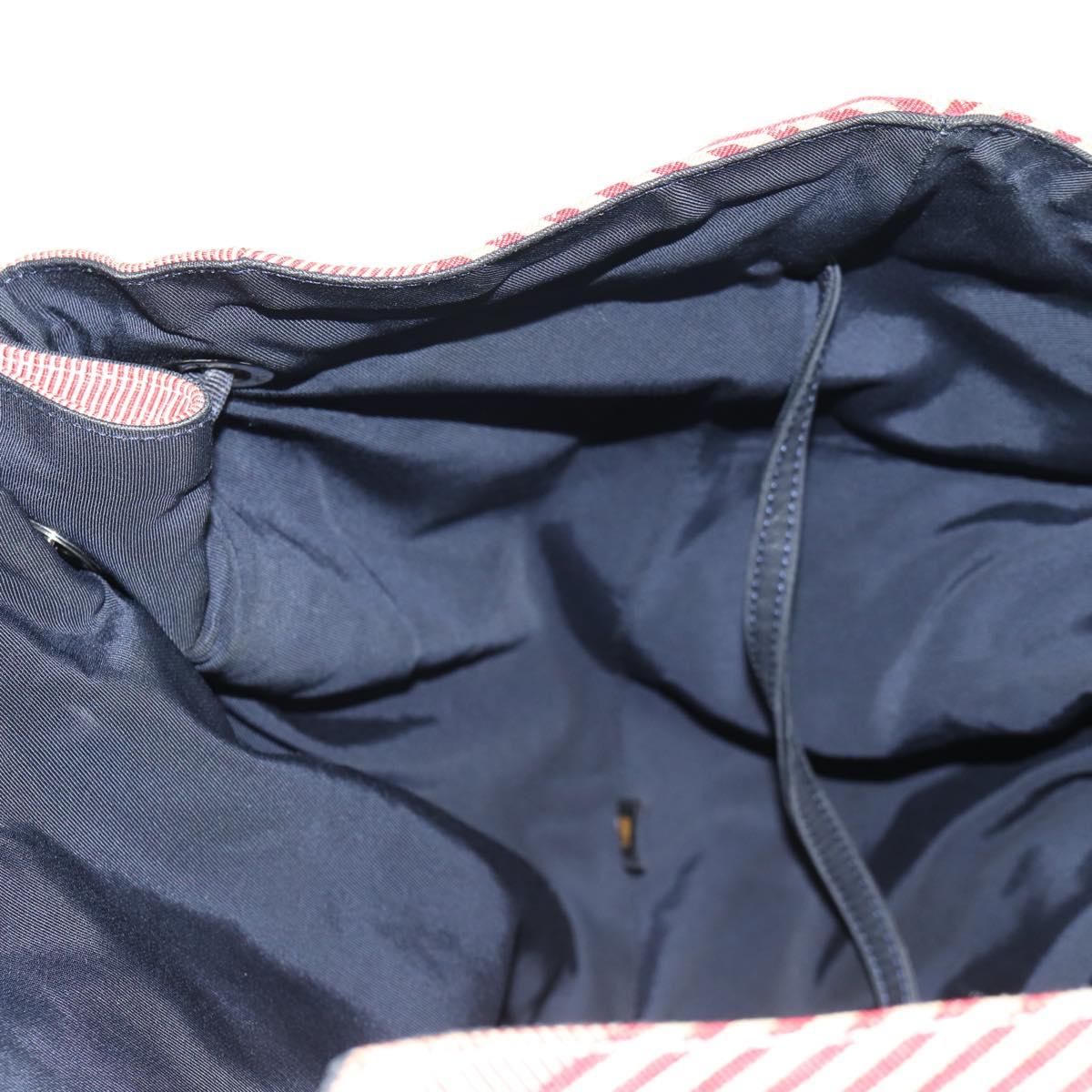 CHANEL Chain Tote Bag Denim Blue Silver CC Auth 142514V