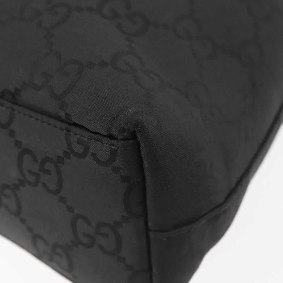 GUCCI GG Canvas Tote Bag Black 001 3102 Auth 142519
