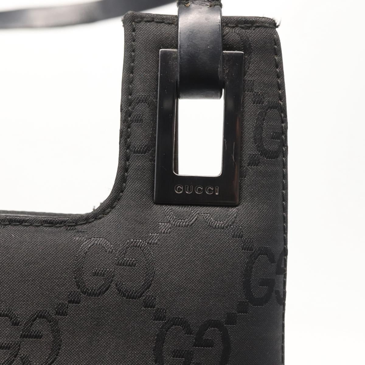 GUCCI GG Canvas Tote Bag Black 001 3102 Auth 142519