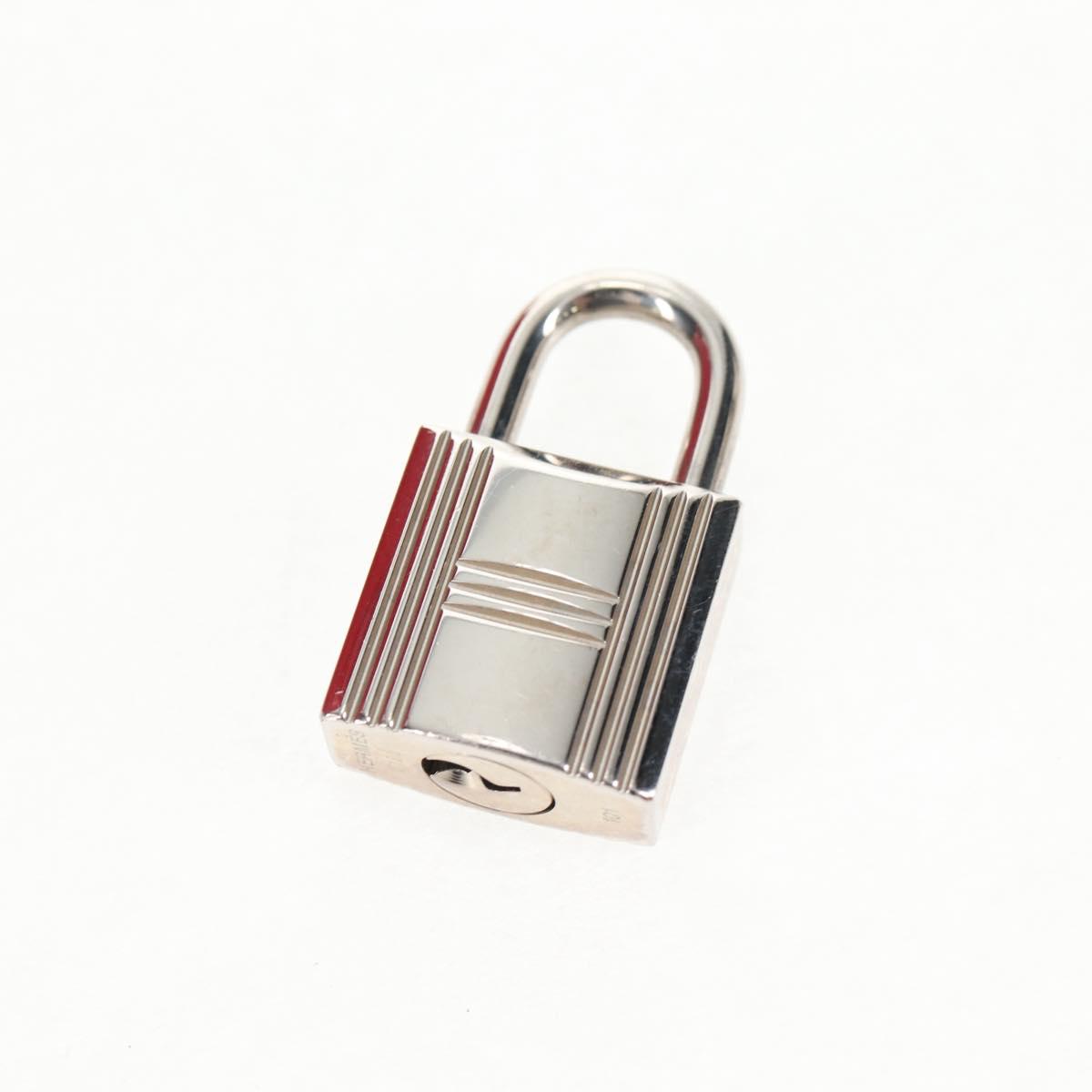 HERMES Bolide 31 Hand Bag Taurillon Leather Red Silver Auth 142568M