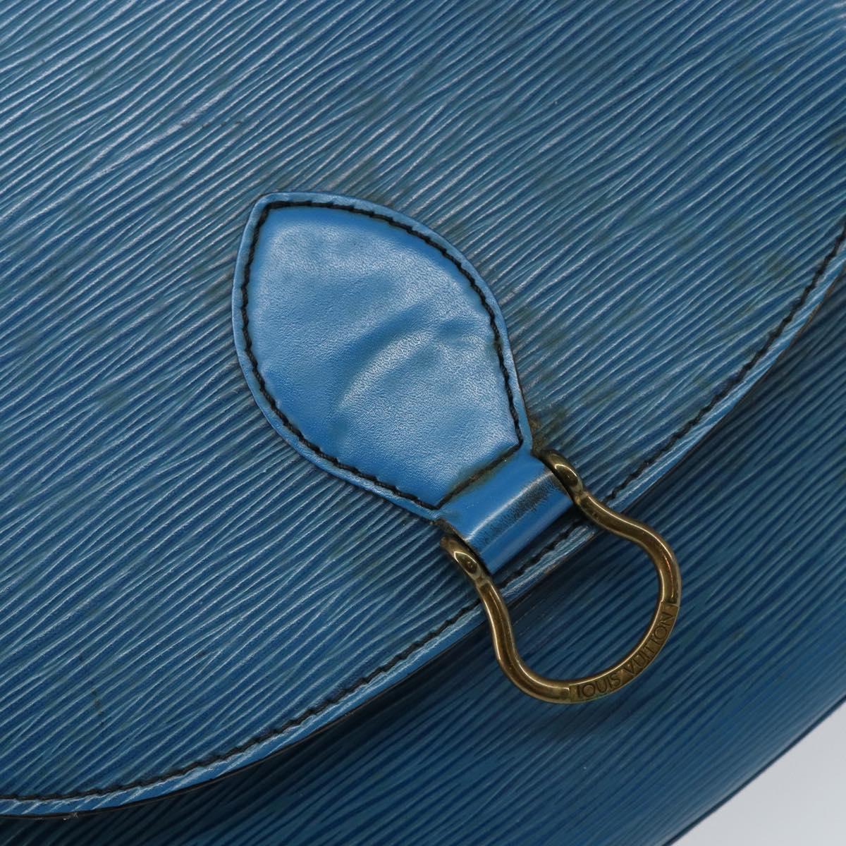 LOUIS VUITTON Epi Saint Cloud GM Shoulder Bag Toledo Blue M52195 LV Auth 142604
