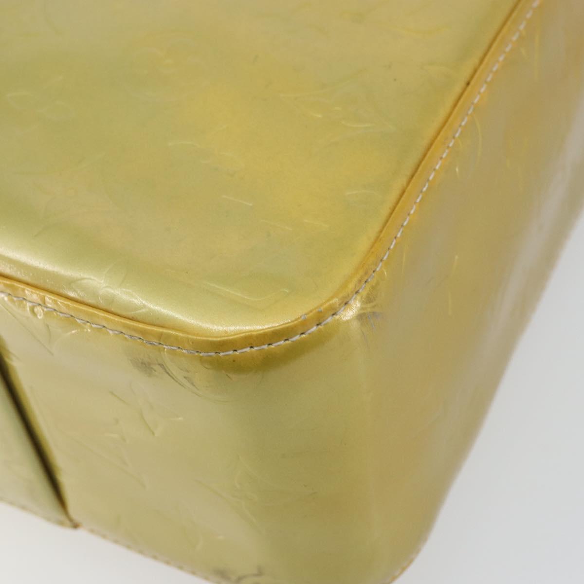 LOUIS VUITTON Monogram Vernis Columbus Tote Bag Gris M91028 LV Auth 142612