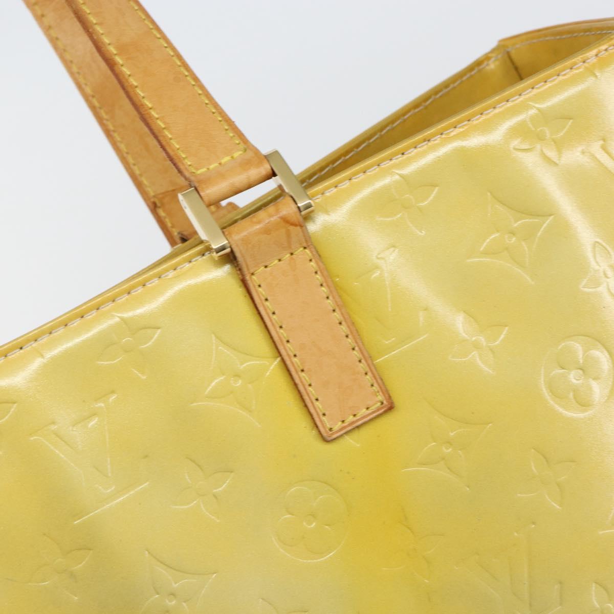 LOUIS VUITTON Monogram Vernis Columbus Tote Bag Gris M91028 LV Auth 142612