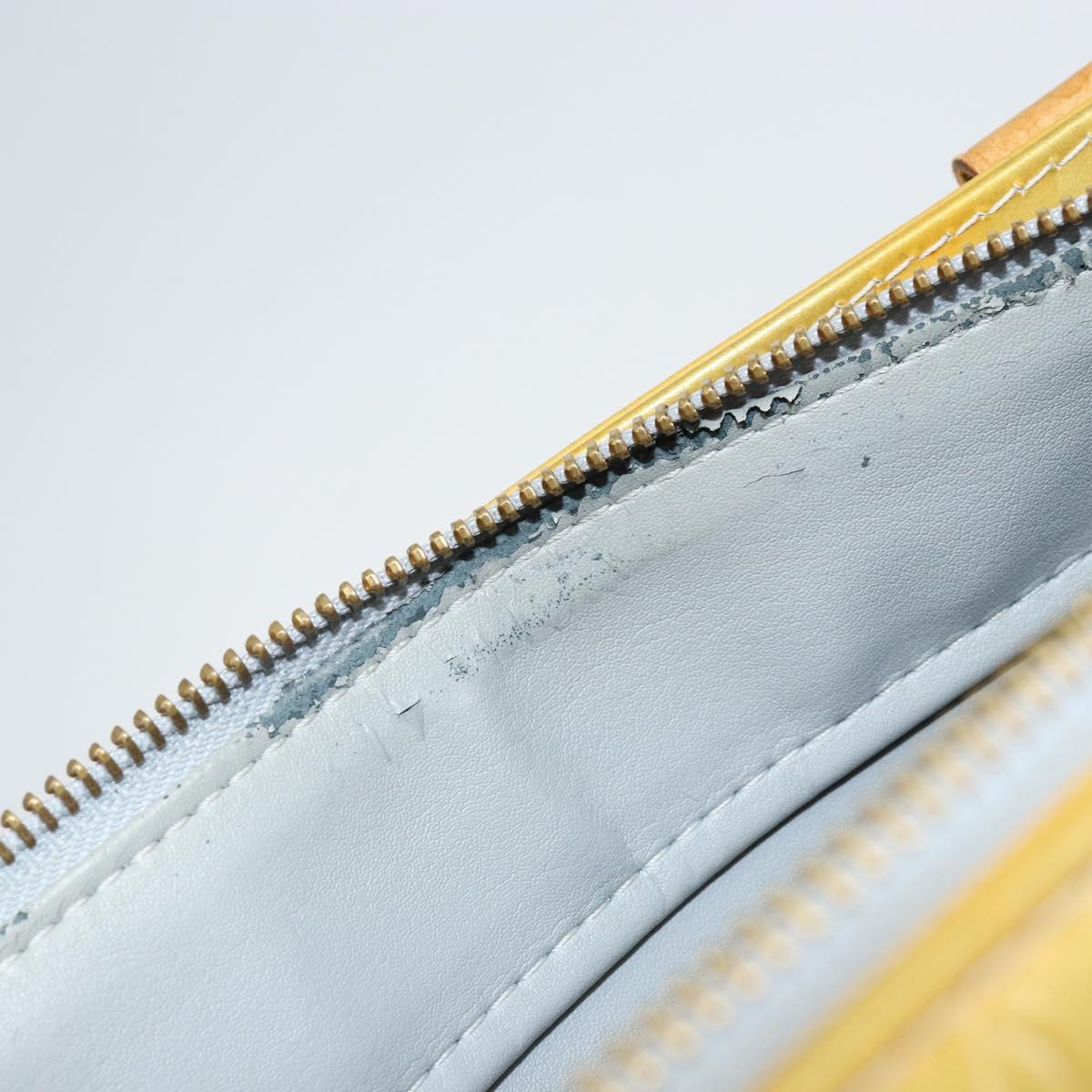 LOUIS VUITTON Monogram Vernis Columbus Tote Bag Gris M91028 LV Auth 142612