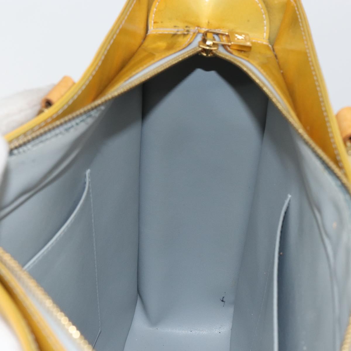 LOUIS VUITTON Monogram Vernis Columbus Tote Bag Gris M91028 LV Auth 142612