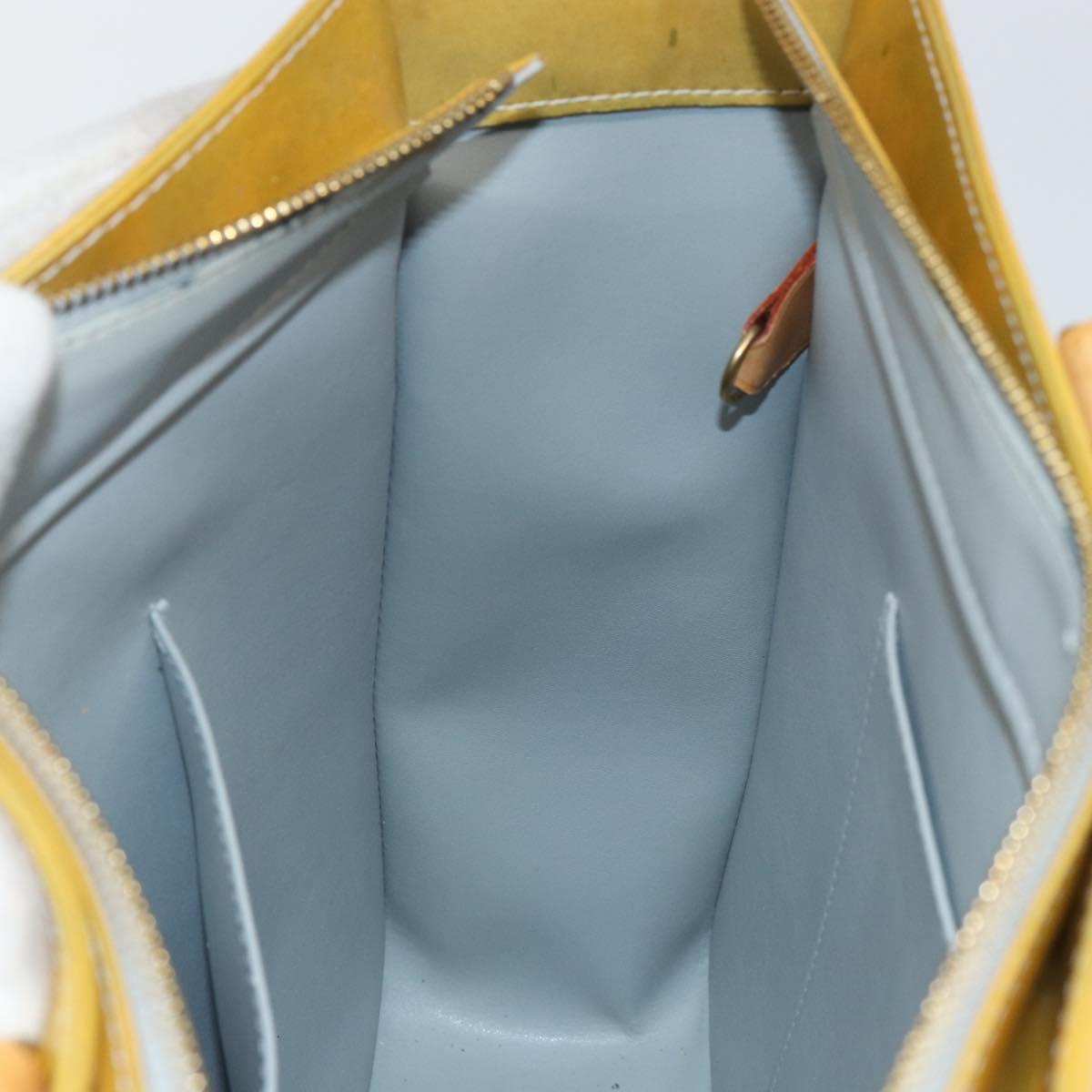 LOUIS VUITTON Monogram Vernis Columbus Tote Bag Gris M91028 LV Auth 142612