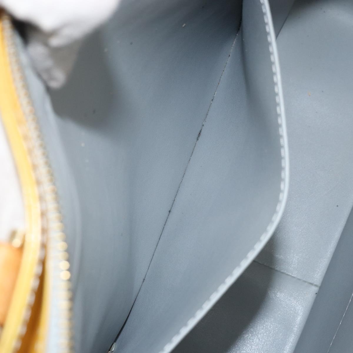 LOUIS VUITTON Monogram Vernis Columbus Tote Bag Gris M91028 LV Auth 142612