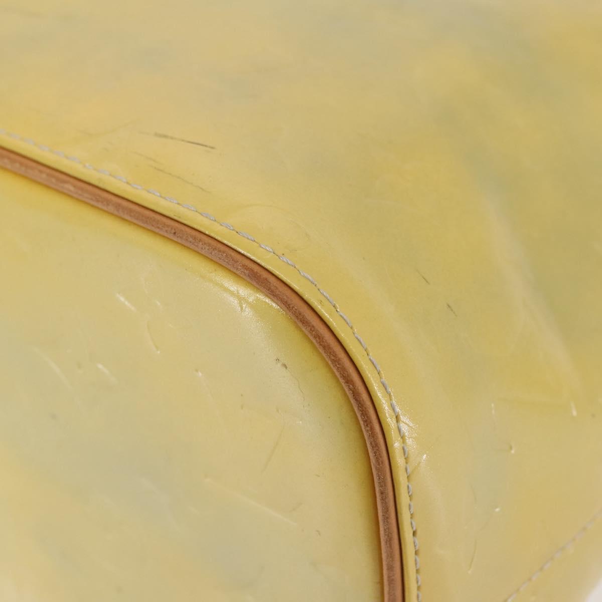 LOUIS VUITTON Monogram Vernis Houston Hand Bag Gris M91053 LV Auth 142613