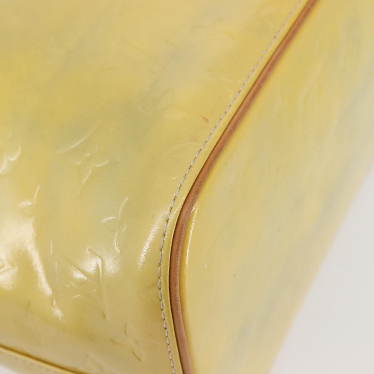 LOUIS VUITTON Monogram Vernis Houston Hand Bag Gris M91053 LV Auth 142613