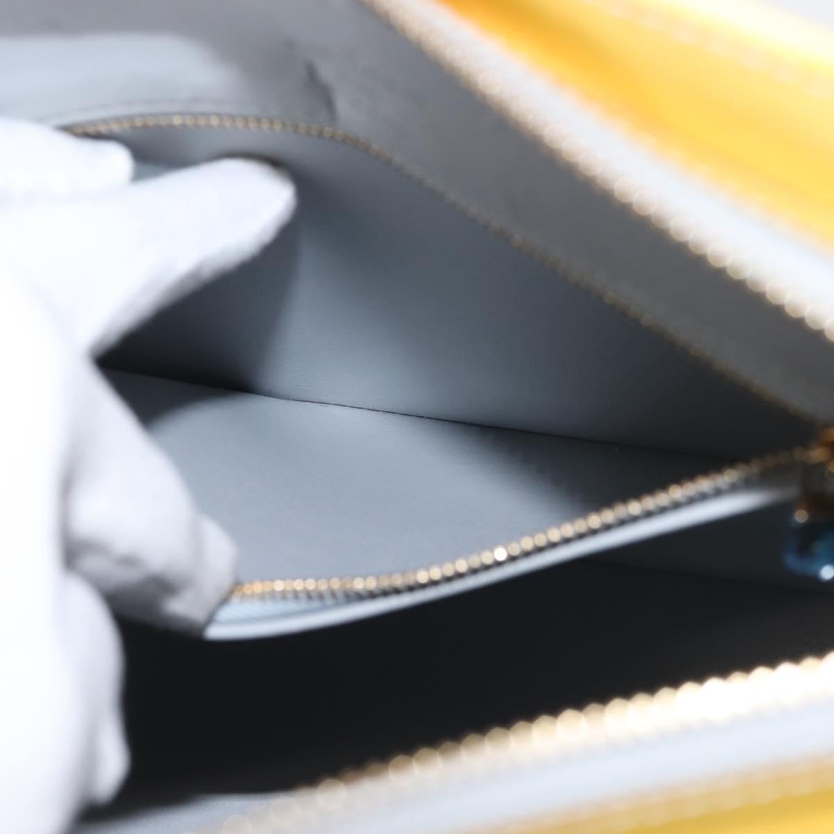 LOUIS VUITTON Monogram Vernis Houston Hand Bag Gris M91053 LV Auth 142613