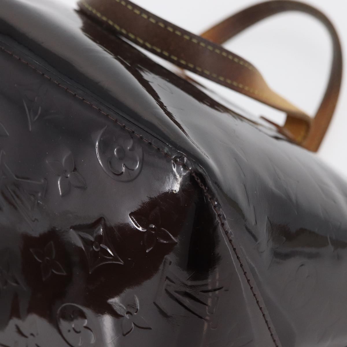 LOUIS VUITTON Monogram Vernis Bellevue GM Tote Bag Amarante M93589 Auth 142614