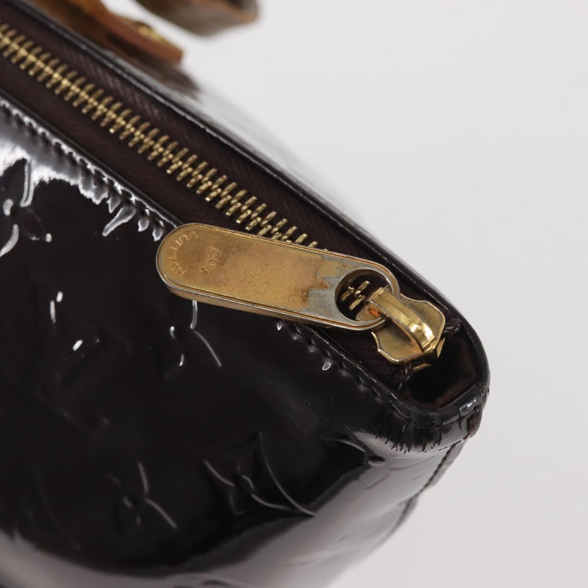 LOUIS VUITTON Monogram Vernis Bellevue GM Tote Bag Amarante M93589 Auth 142614