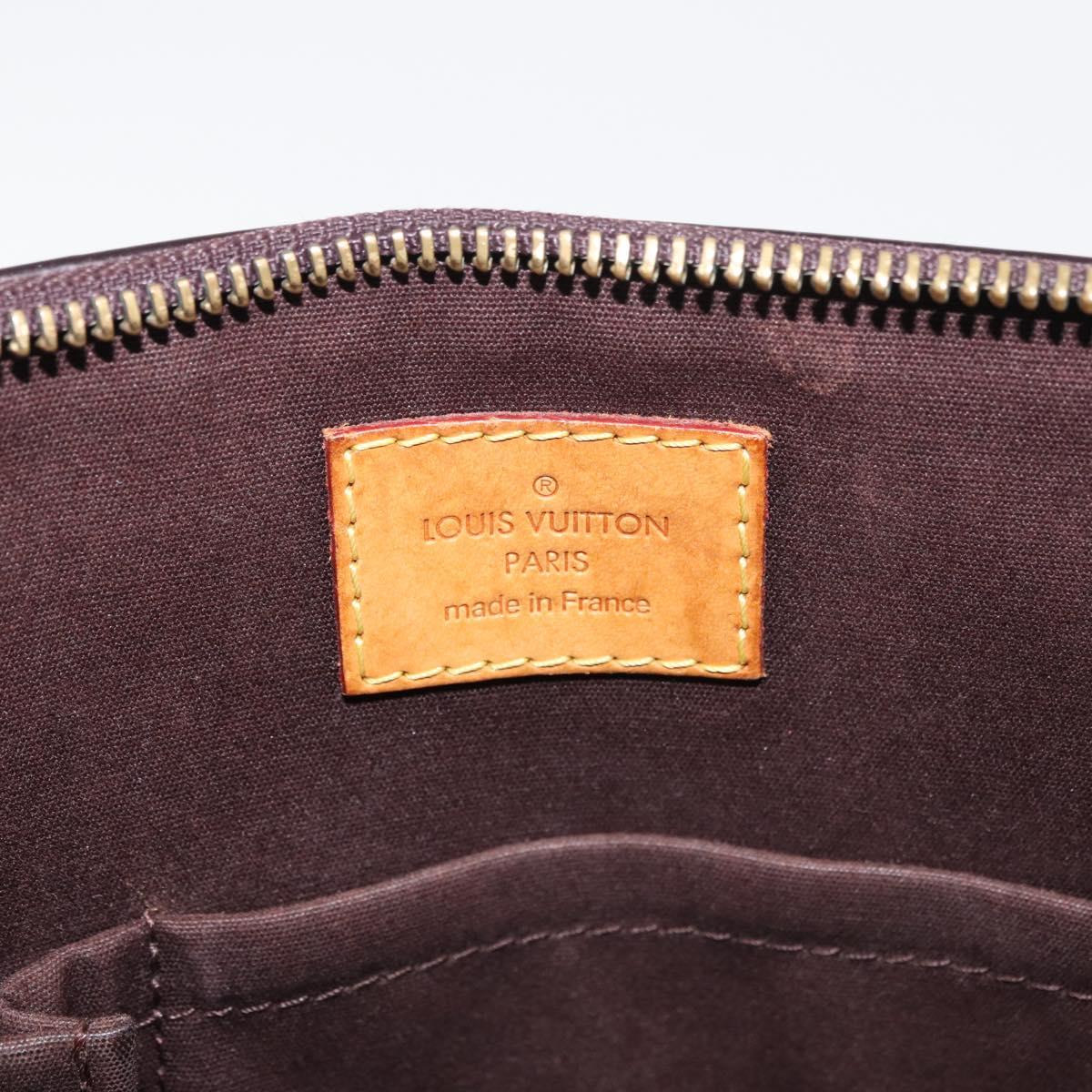 LOUIS VUITTON Monogram Vernis Bellevue GM Tote Bag Amarante M93589 Auth 142614