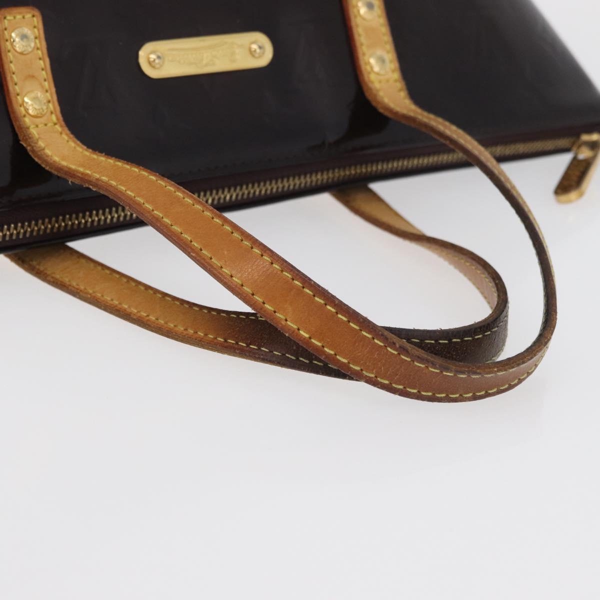 LOUIS VUITTON Monogram Vernis Bellevue GM Tote Bag Amarante M93589 Auth 142614