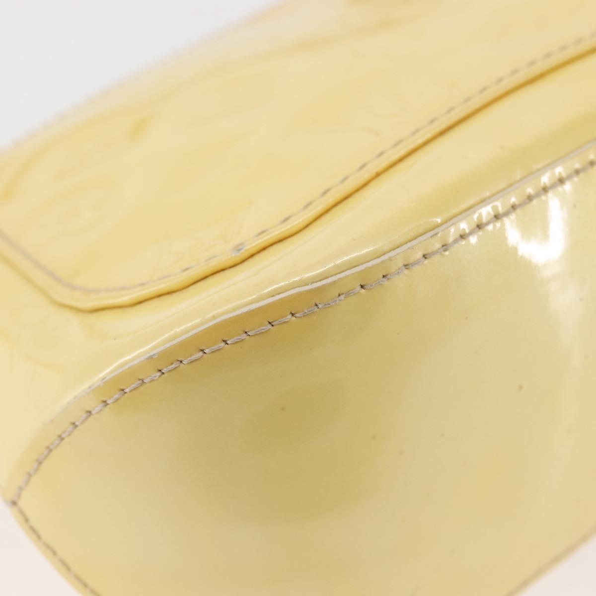 LOUIS VUITTON Monogram Vernis Minna Street Shoulder Bag Perle M91509 Auth 142615