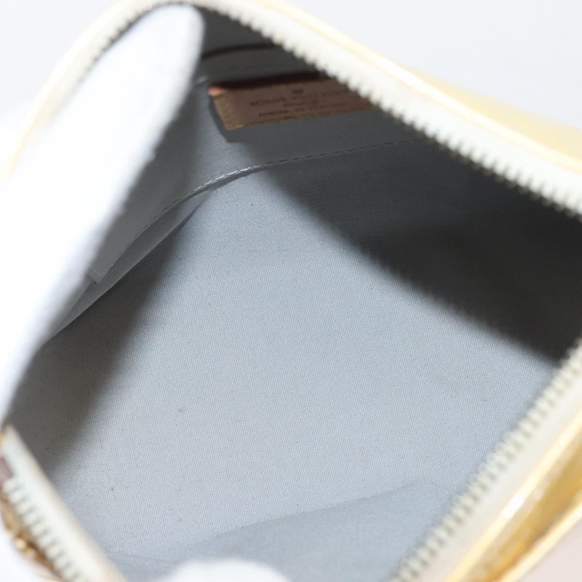 LOUIS VUITTON Monogram Vernis Minna Street Shoulder Bag Perle M91509 Auth 142615