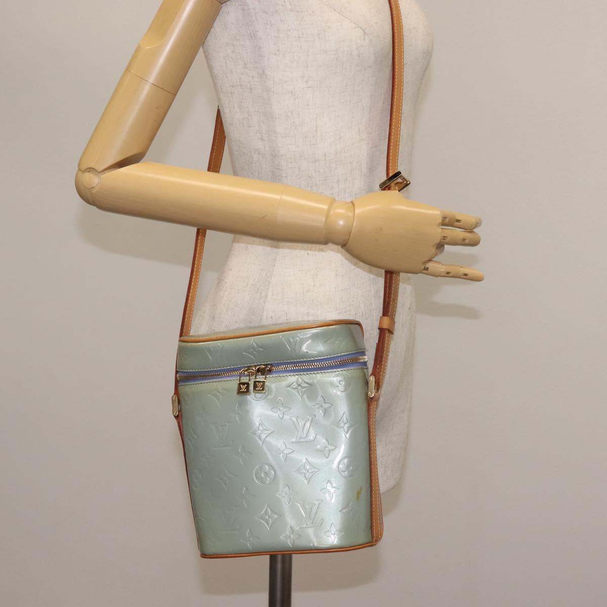 LOUIS VUITTON Monogram Vernis Sullivan Vertical Bag Lavande M91258 Auth 142617