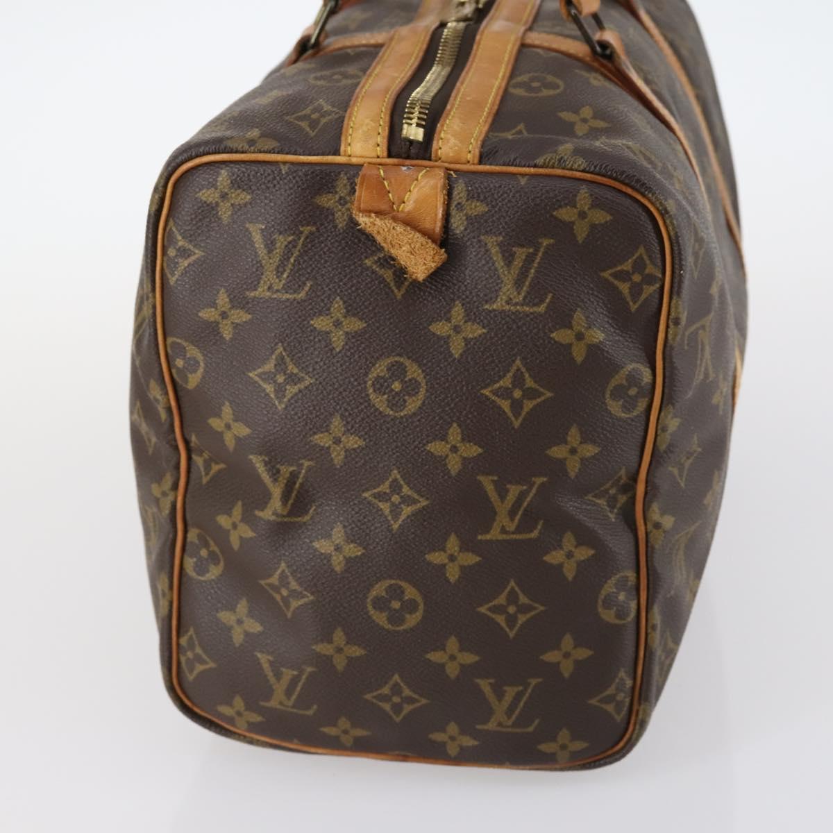 LOUIS VUITTON Monogram Sac Souple 35 Boston Bag M41626 LV Auth 142621