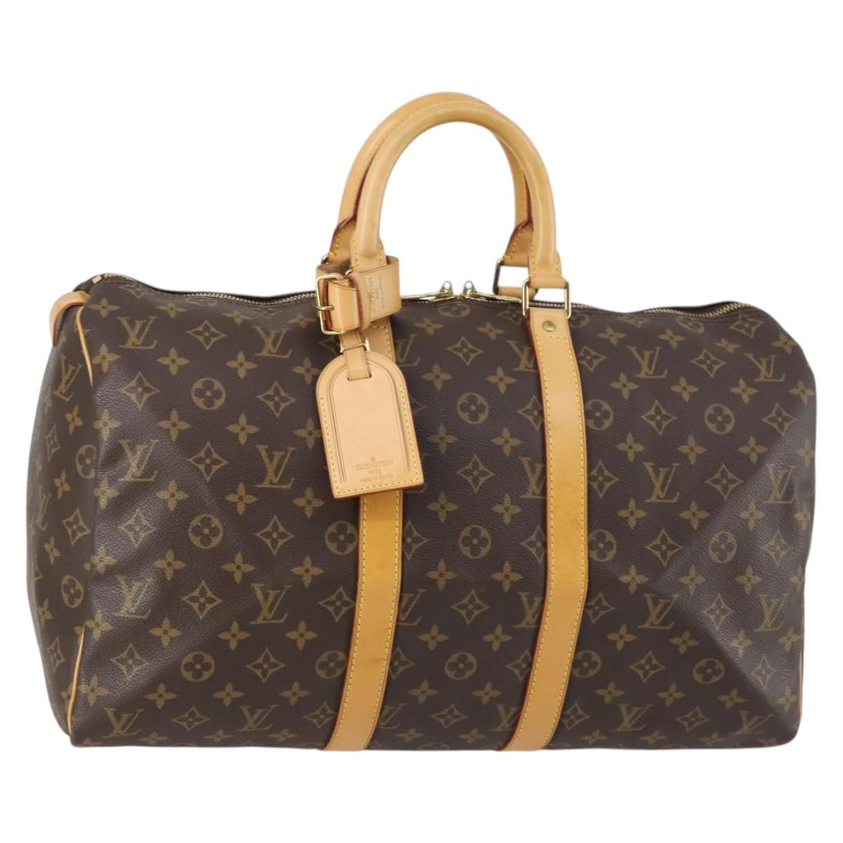LOUIS VUITTON Monogram Keepall 45 Boston Bag M41428 LV Auth 142625