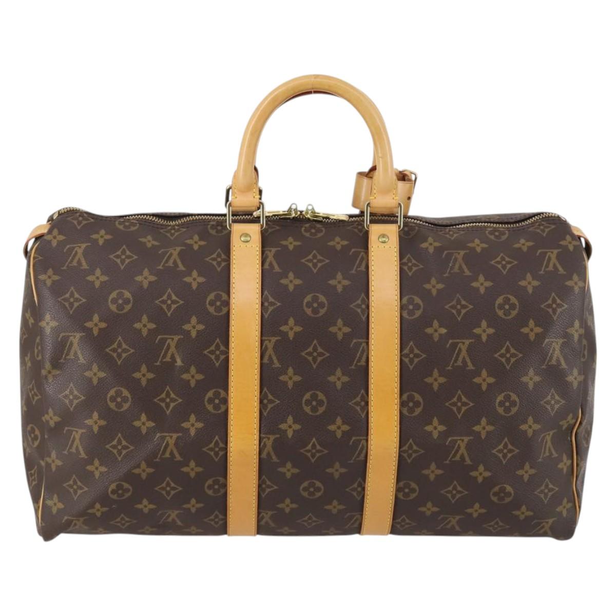 LOUIS VUITTON Monogram Keepall 45 Boston Bag M41428 LV Auth 142625