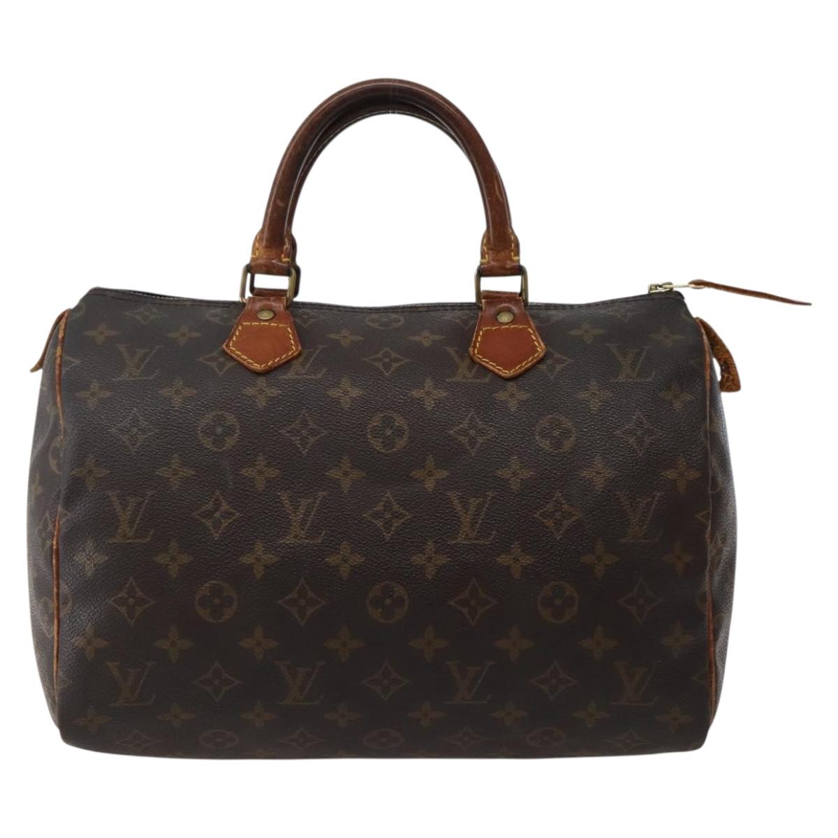 LOUIS VUITTON Monogram Speedy 30 Hand Bag M41526 LV Auth 142629
