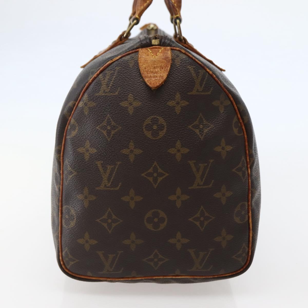 LOUIS VUITTON Monogram Speedy 30 Hand Bag M41526 LV Auth 142629