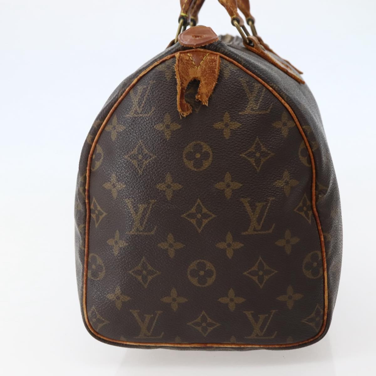 LOUIS VUITTON Monogram Speedy 30 Hand Bag M41526 LV Auth 142629
