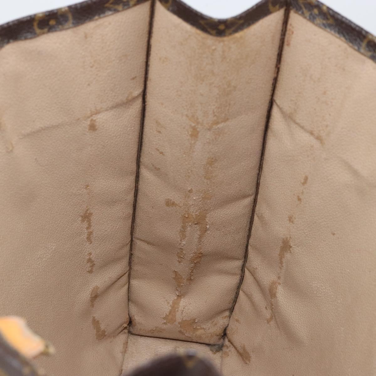 LOUIS VUITTON Monogram Sac Plat Hand Bag M51140 LV Auth 142639