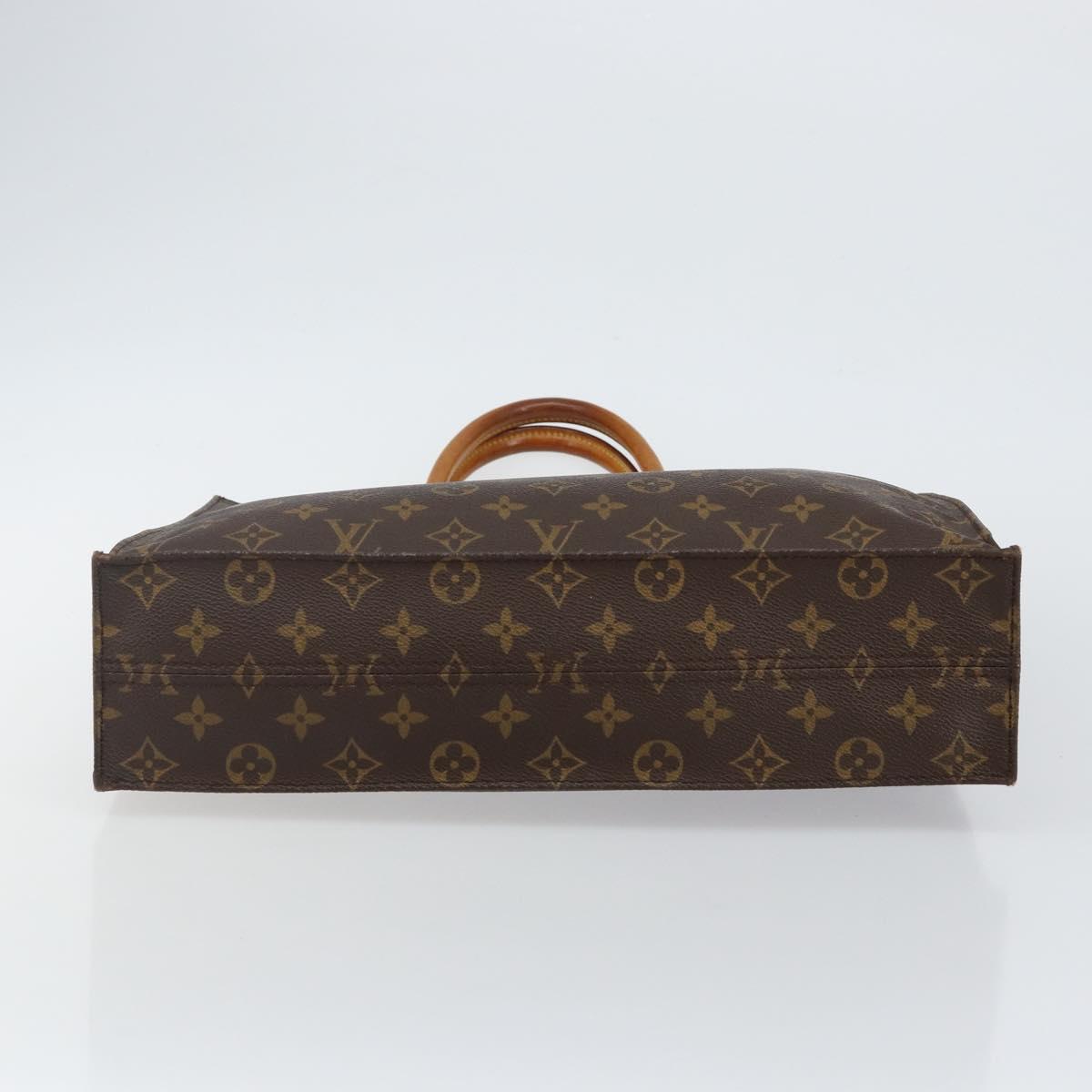 LOUIS VUITTON Monogram Sac Plat Hand Bag M51140 LV Auth 142639