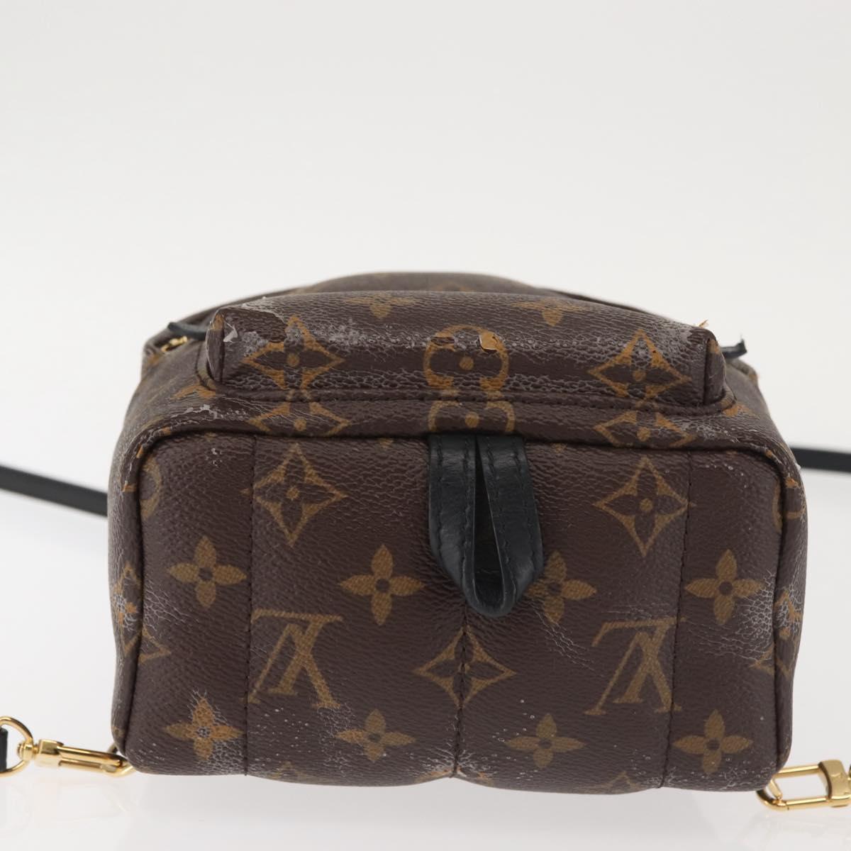 LOUIS VUITTON Monogram Palm Springs MINI Backpack M44873 LV Auth 142640