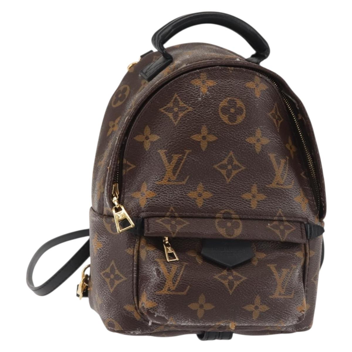 LOUIS VUITTON Monogram Palm Springs MINI Backpack M44873 LV Auth 142640