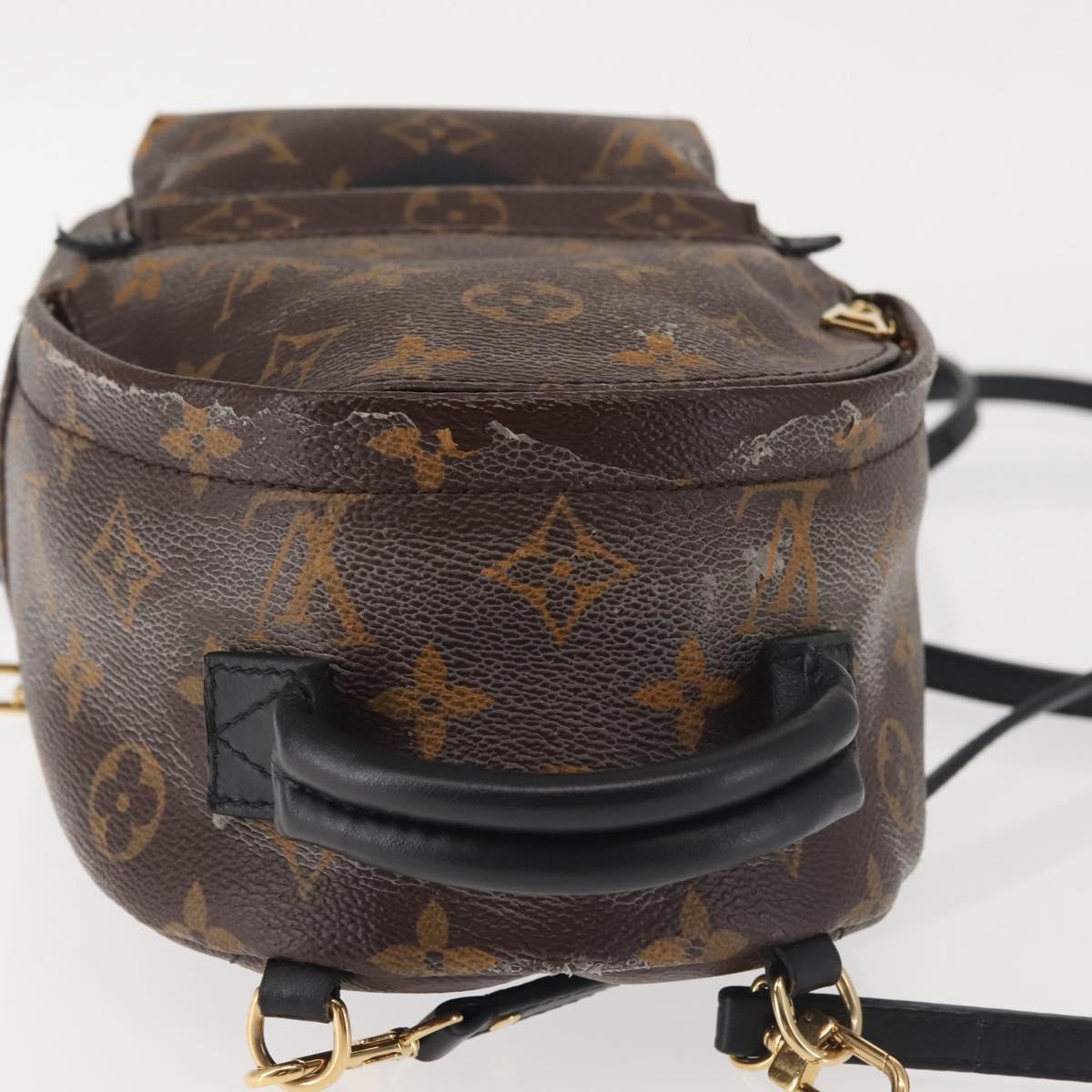 LOUIS VUITTON Monogram Palm Springs MINI Backpack M44873 LV Auth 142640